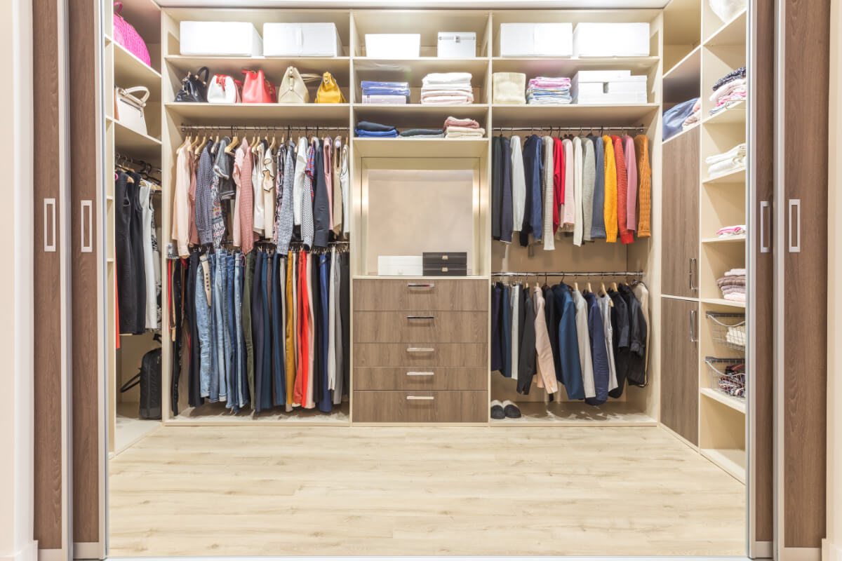 luxury clothing storage